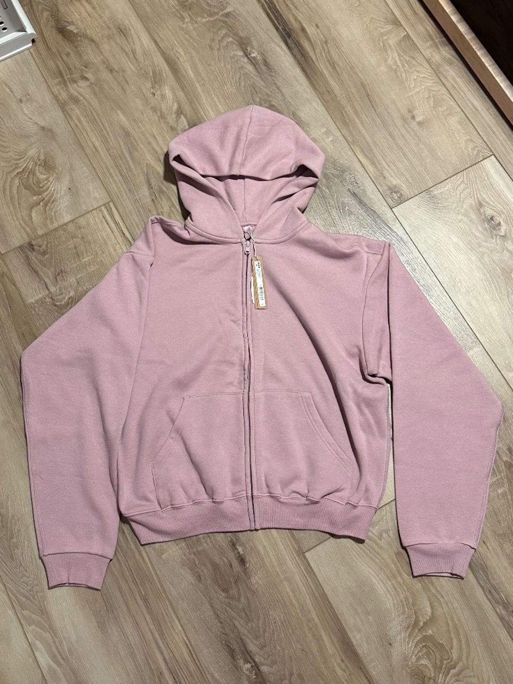 SKIMS Cotton Fleece Classic Zip Up Hoodie - MEDIUM - NWT